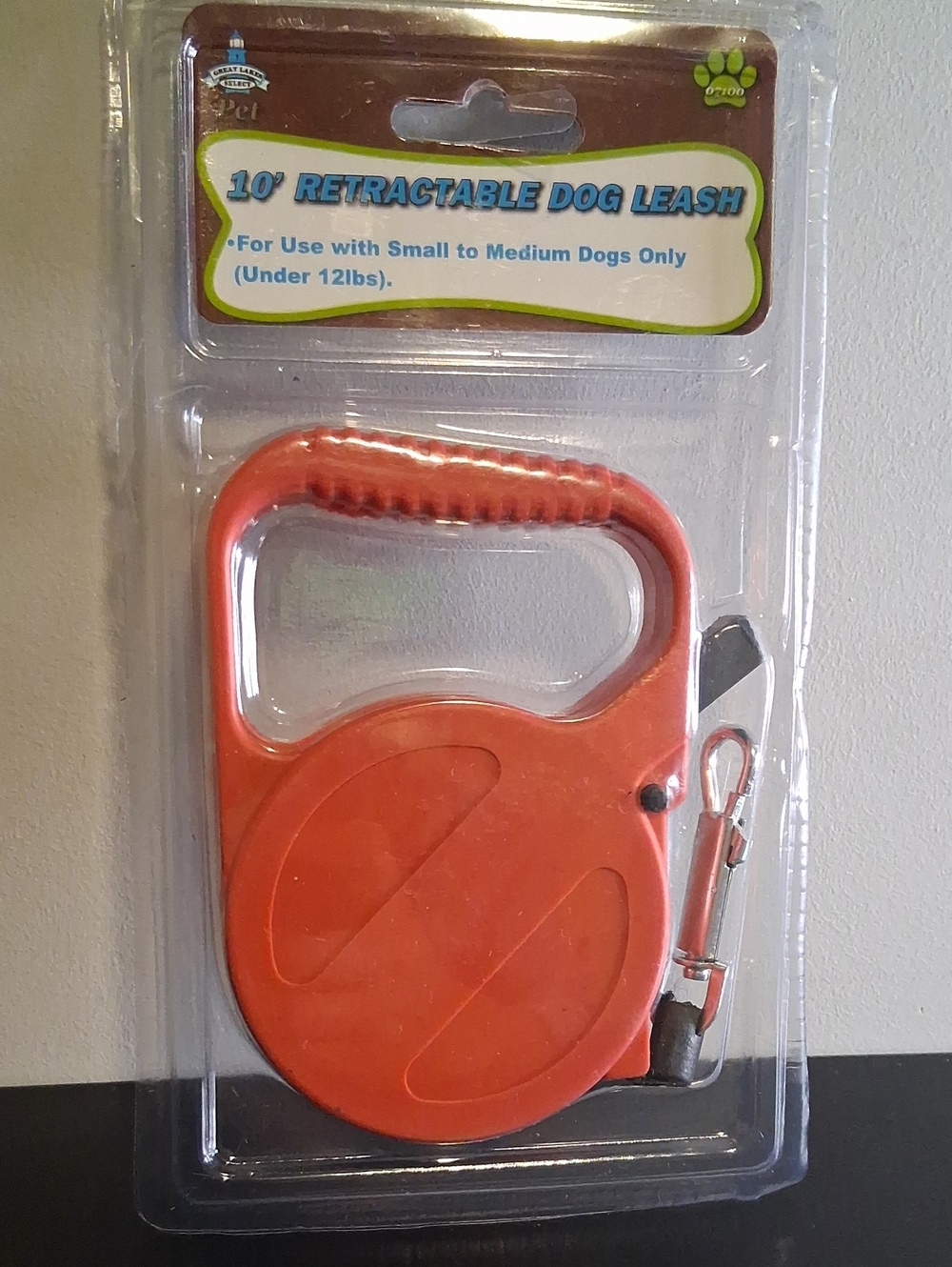 Retractable Dog Leash - Orange - Unbranded